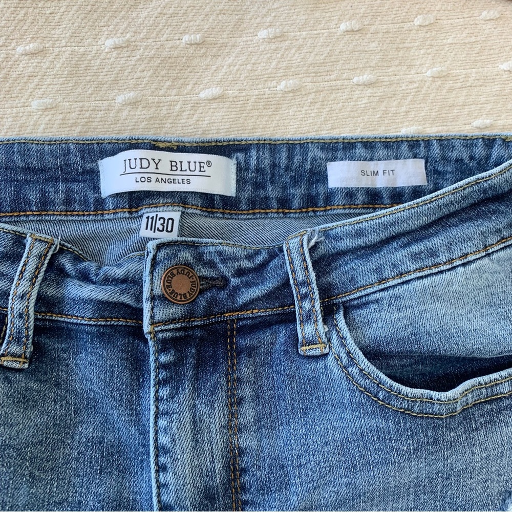 JUDY BLUE Lillian High‎ Rise Slim Fit jeans, size 11/30  style#JB88372 - Picture 6 of 9